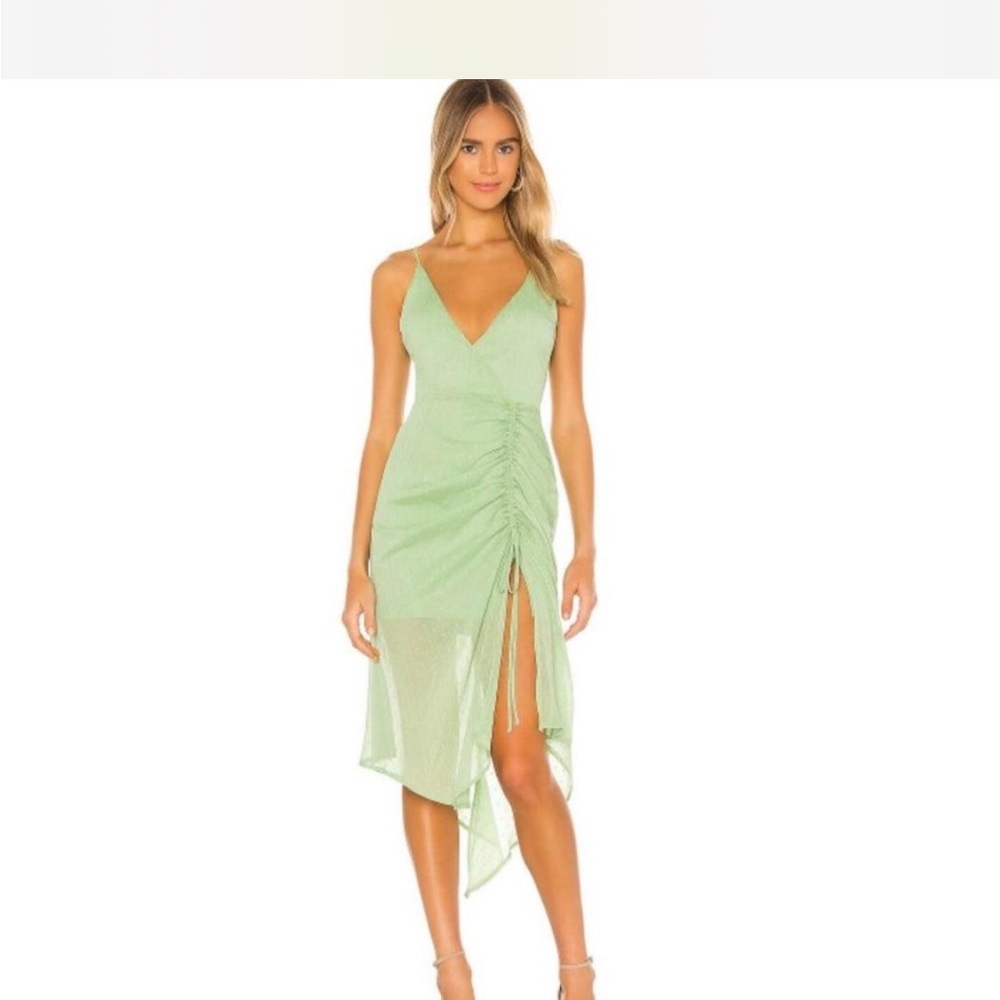 Revolve NBD Andre Midi Dress in Pistachio Size M